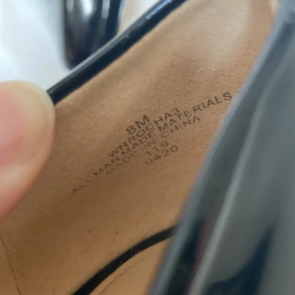 Women’s Nine West Black Patent Platform Stiletto High Heels. Size 8. - Picture 16 of 16